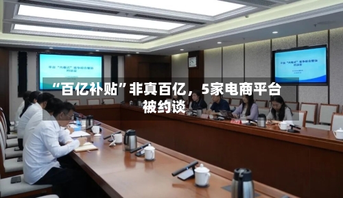 “百亿补贴”非真百亿	，5家电商平台被约谈-第2张图片