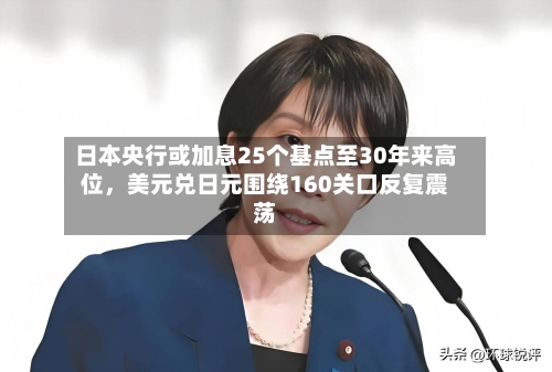 日本央行或加息25个基点至30年来高位	，美元兑日元围绕160关口反复震荡-第2张图片