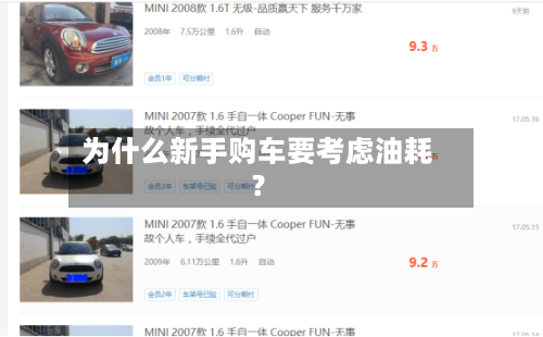 为什么新手购车要考虑油耗?-第2张图片
