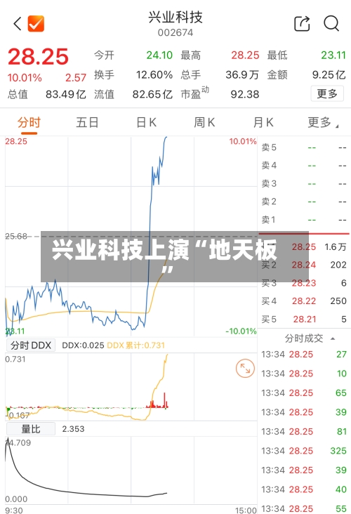 兴业科技上演“地天板”-第2张图片