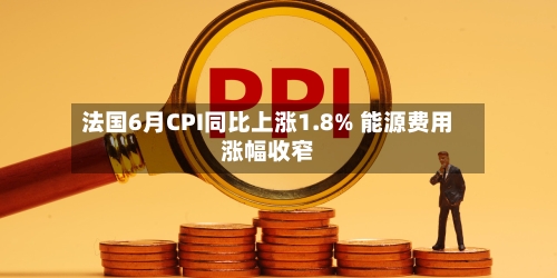法国6月CPI同比上涨1.8% 能源费用
涨幅收窄