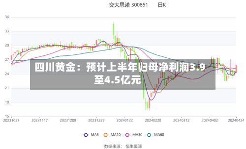 四川黄金:预计上半年归母净利润3.9至4.5亿元-第2张图片