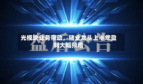 光模块业务带动，锗业龙头上半年盈利大幅预增-第2张图片