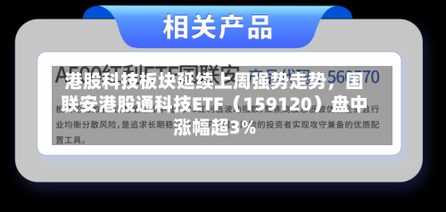 港股科技板块延续上周强势走势，国联安港股通科技ETF（159120）盘中涨幅超3%-第3张图片