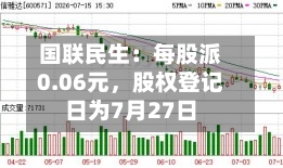 国联民生：每股派0.06元，股权登记日为7月27日-第2张图片