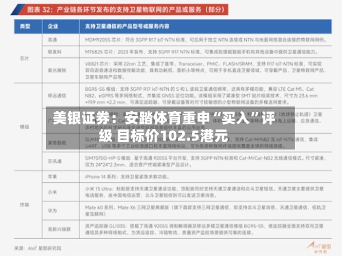 美银证券：安踏体育重申“买入”评级 目标价102.5港元-第3张图片