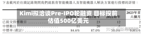 Kimi拟洽谈Pre-IPO轮融资 目标投前估值500亿美元-第3张图片
