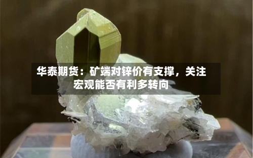 华泰期货：矿端对锌价有支撑，关注宏观能否有利多转向-第2张图片