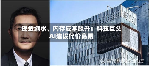 现金缩水、内存成本飙升：科技巨头AI建设代价高昂