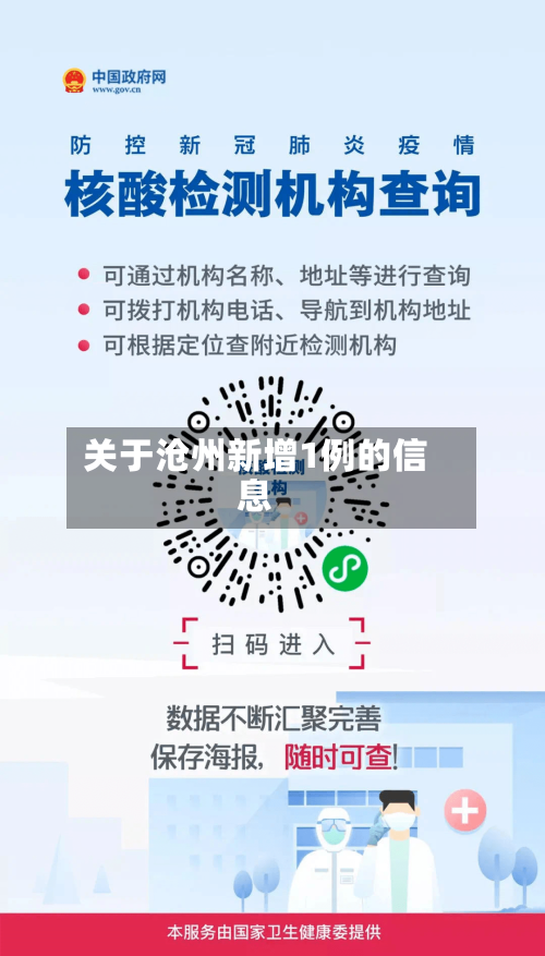 关于沧州新增1例的信息