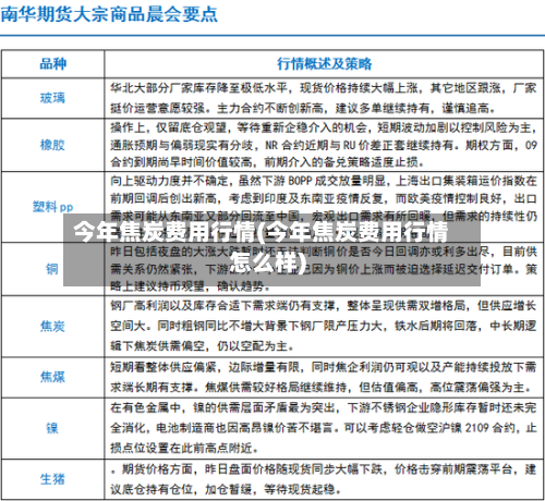 今年焦炭费用行情(今年焦炭费用行情怎么样)-第2张图片