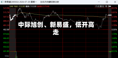 中际旭创、新易盛	，低开高走-第2张图片