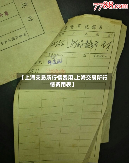 【上海交易所行情费用,上海交易所行情费用表】-第2张图片
