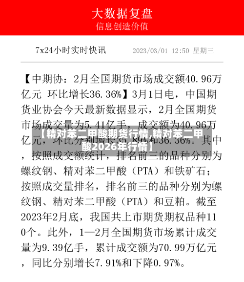 【精对苯二甲酸期货行情,精对苯二甲酸2026年行情】-第2张图片
