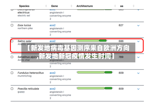 【新发地病毒基因测序来自欧洲方向,新发地新冠疫情发生时间】-第2张图片