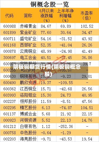 阴极铜期货行情(阴极铜概念股)-第3张图片