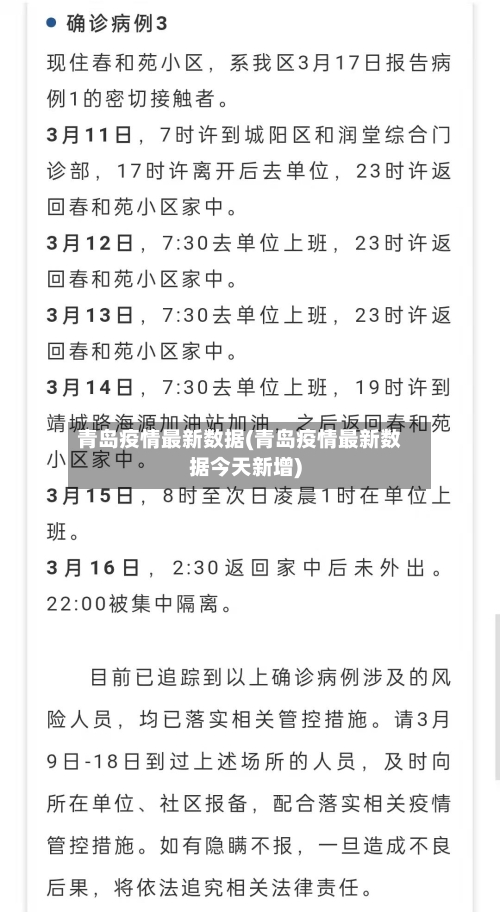 青岛疫情最新数据(青岛疫情最新数据今天新增)